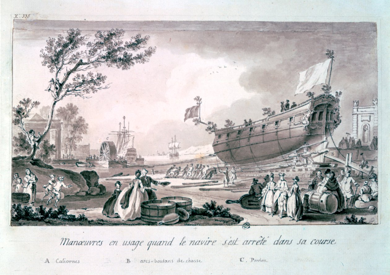 Uten tittel, c1750-1810 av Nicolas Marie Ozanne
