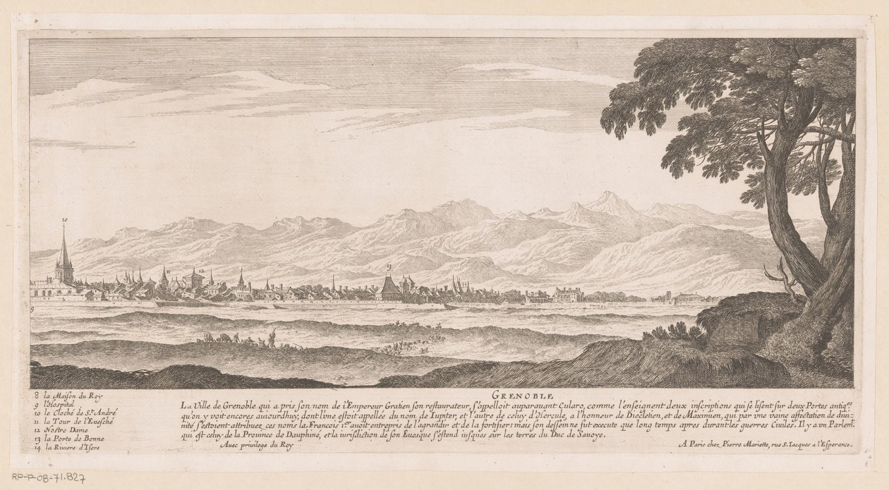 Utsikt over Grenoble av Nicolas Perelle