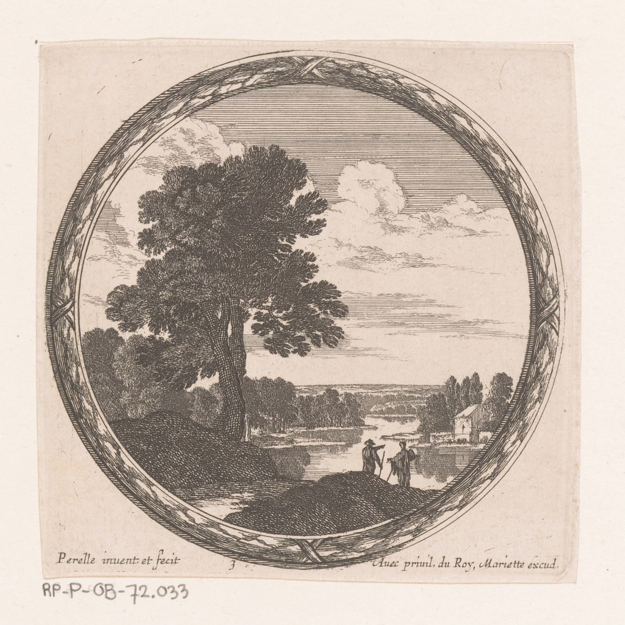 Elvelandskap av Nicolas Perelle