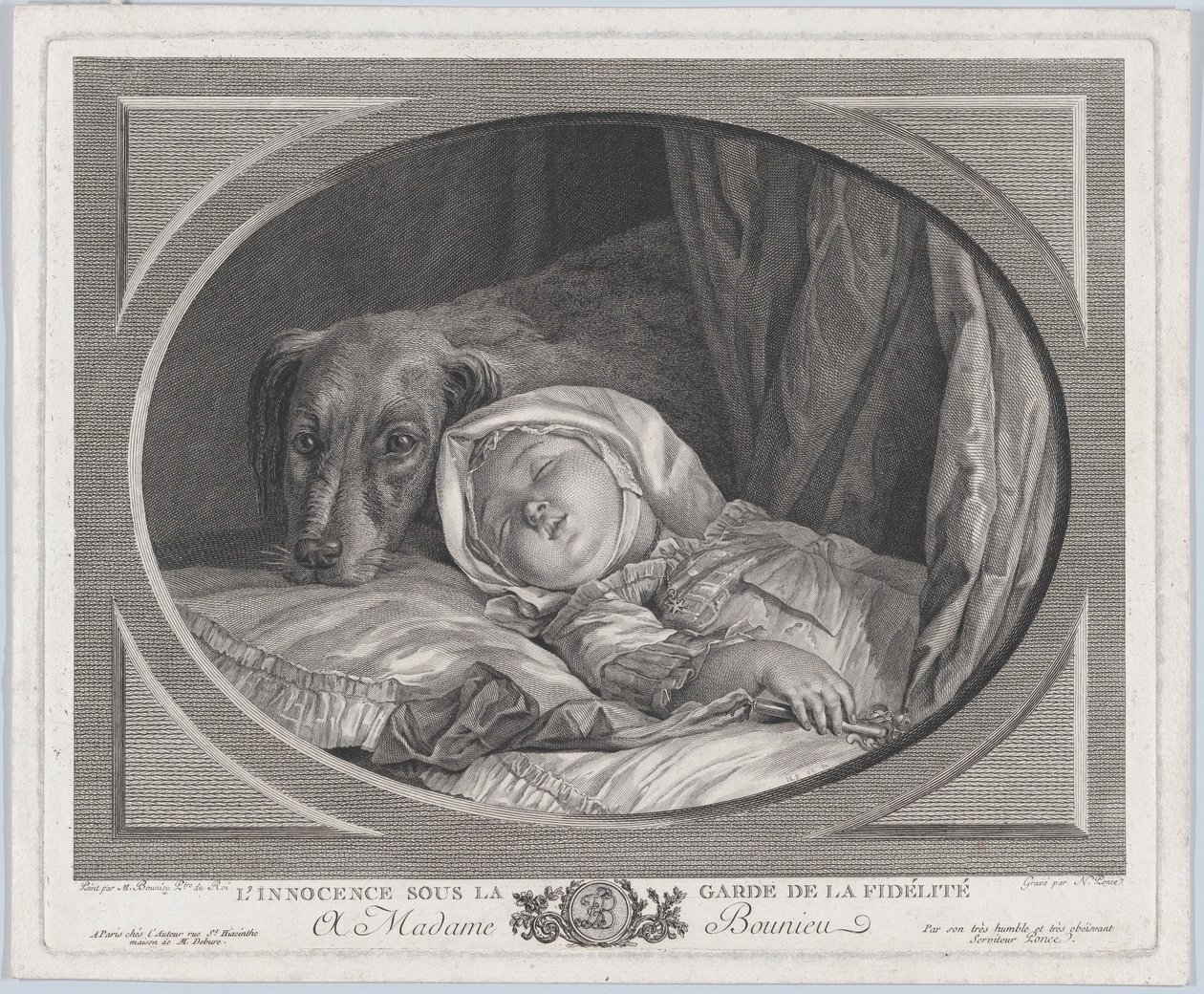 Uskyld bevoktet av trofasthet, 1761-1831., 1761-1831. av Nicolas Ponce