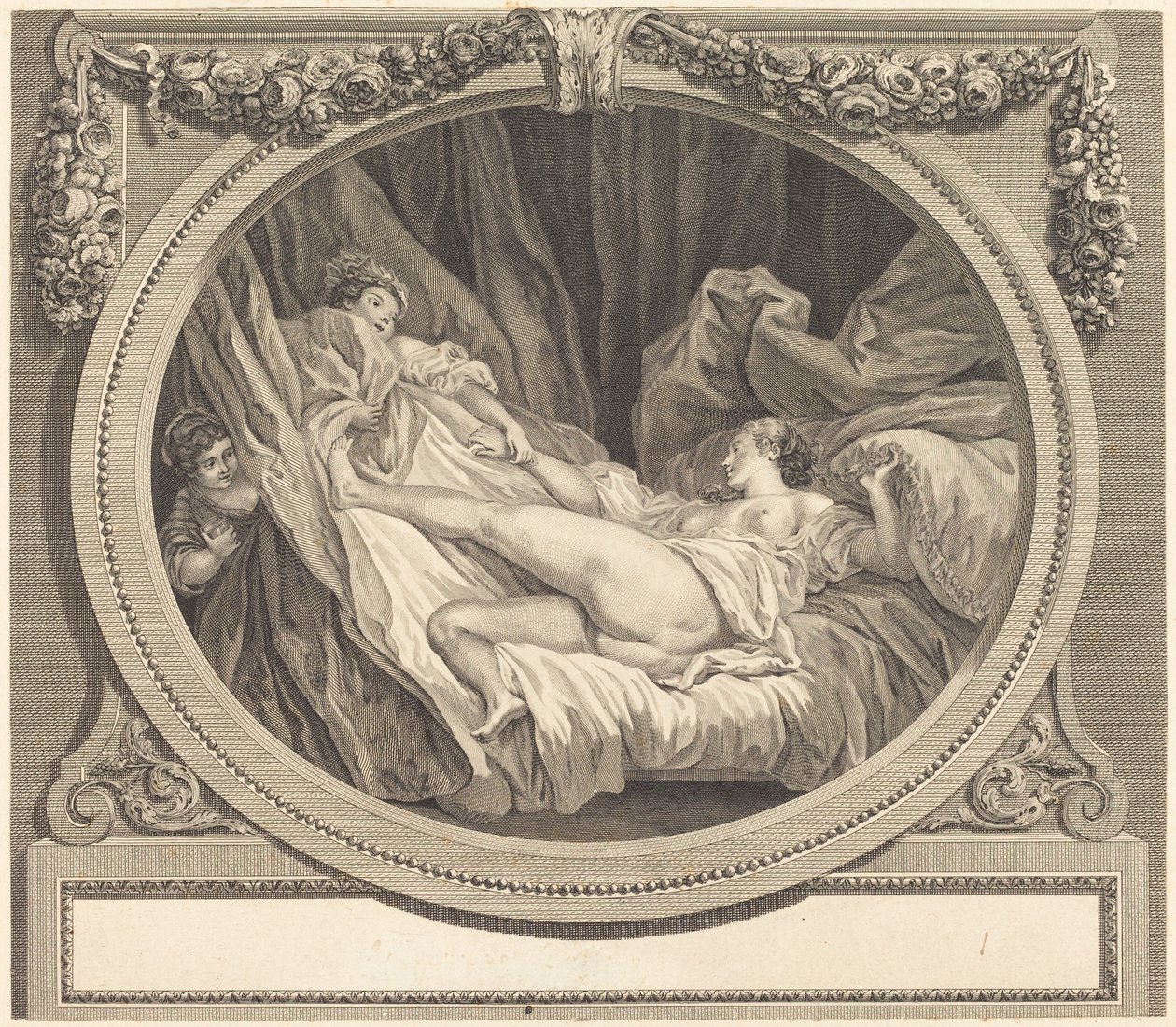 Glasset med vann av Nicolas Ponce after Jean Honoré Fragonard