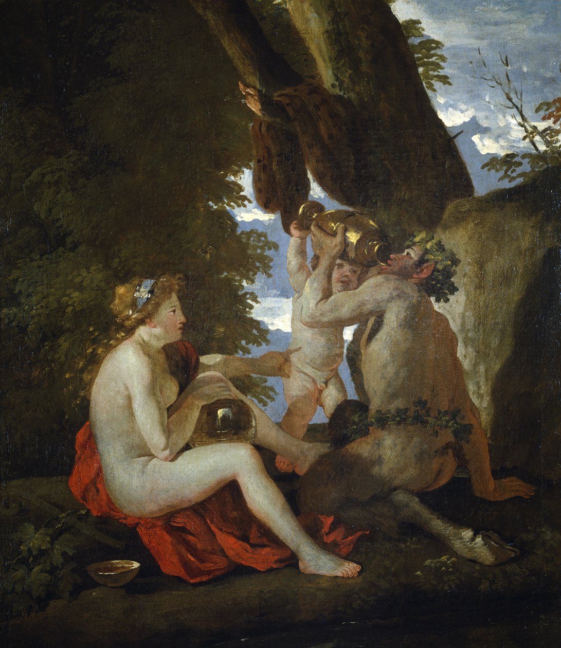 Bacchic scene, 1626-1628 av Nicolas Poussin