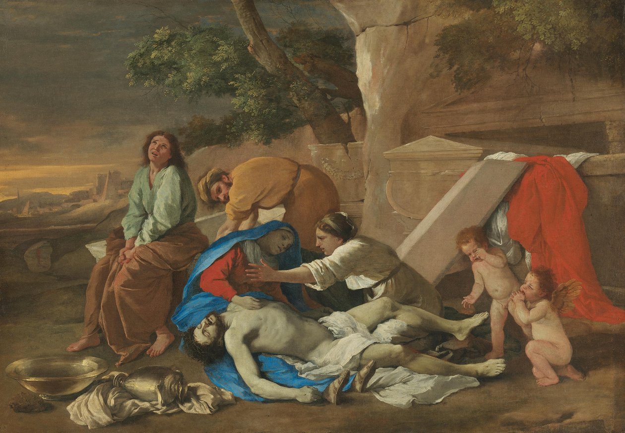 Beweinung Christi av Nicolas Poussin