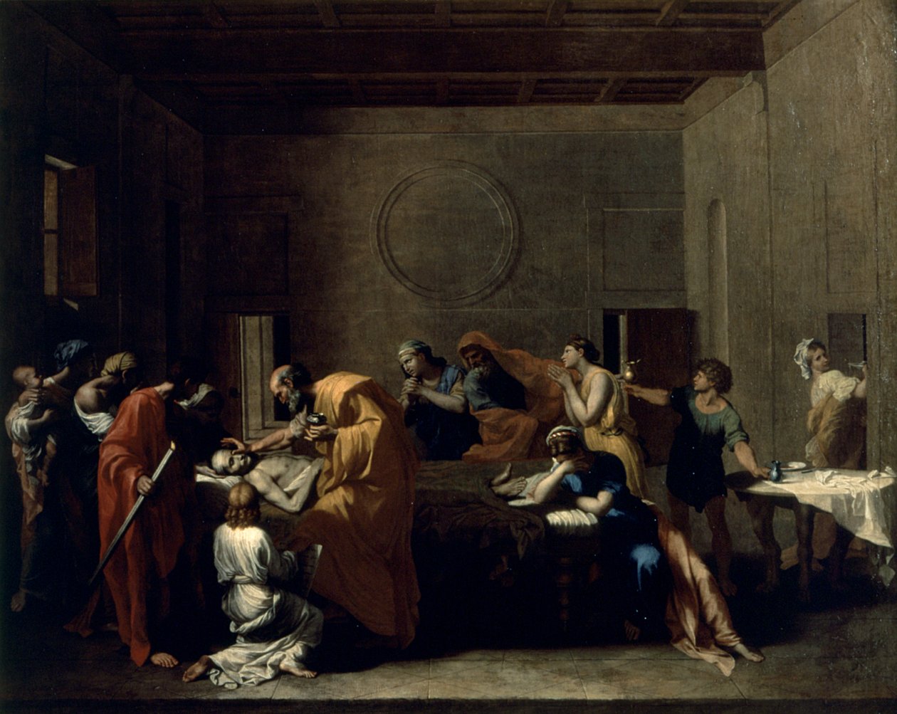 Extreme Unction, ca. 1638-40 av Nicolas Poussin