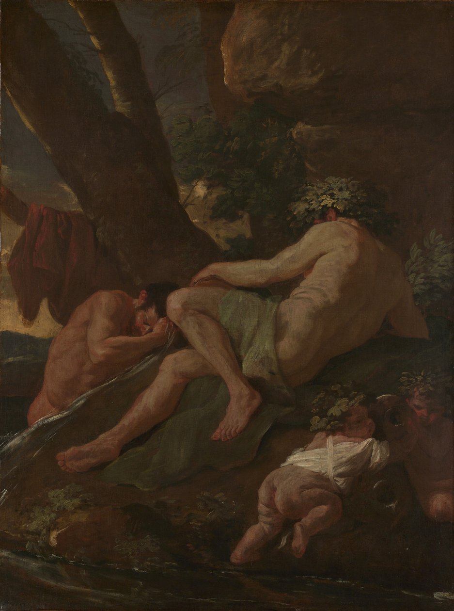 Midas Washing at the Source of the Pactolus, ca. 1627 (olje på lerret) av Nicolas Poussin
