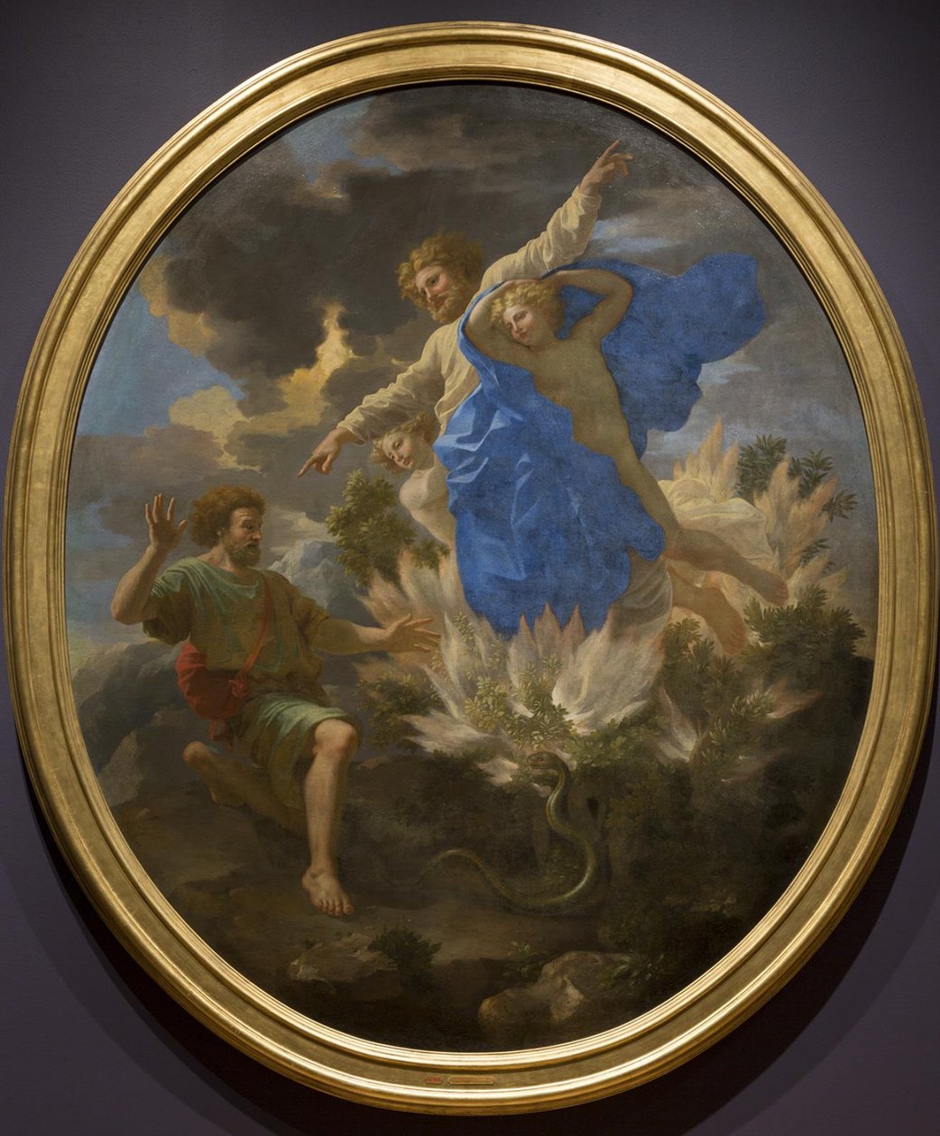 Moses og den brennende busken av Nicolas Poussin