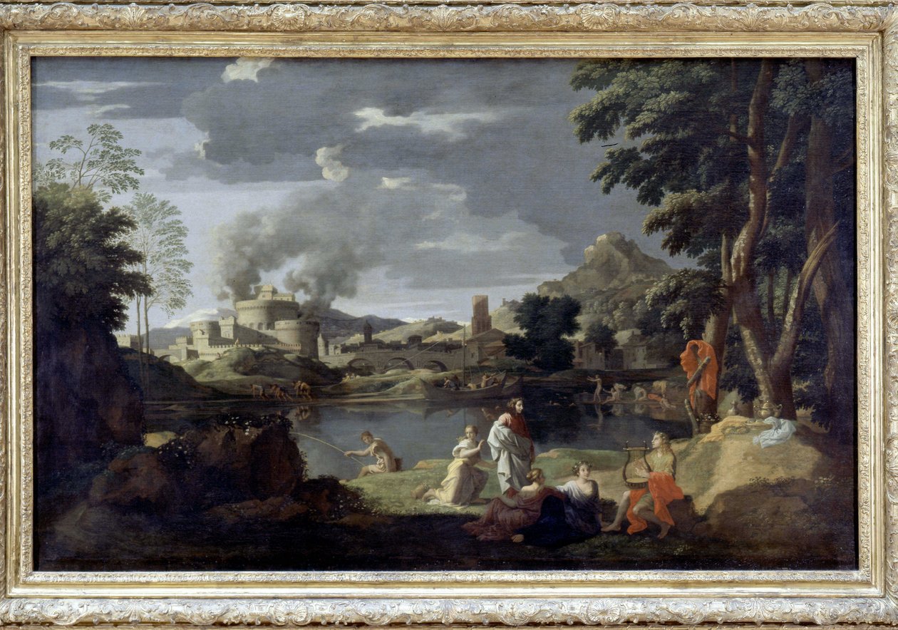Orfeus og Eurydike av Poussin, Louvre-museet av Nicolas Poussin