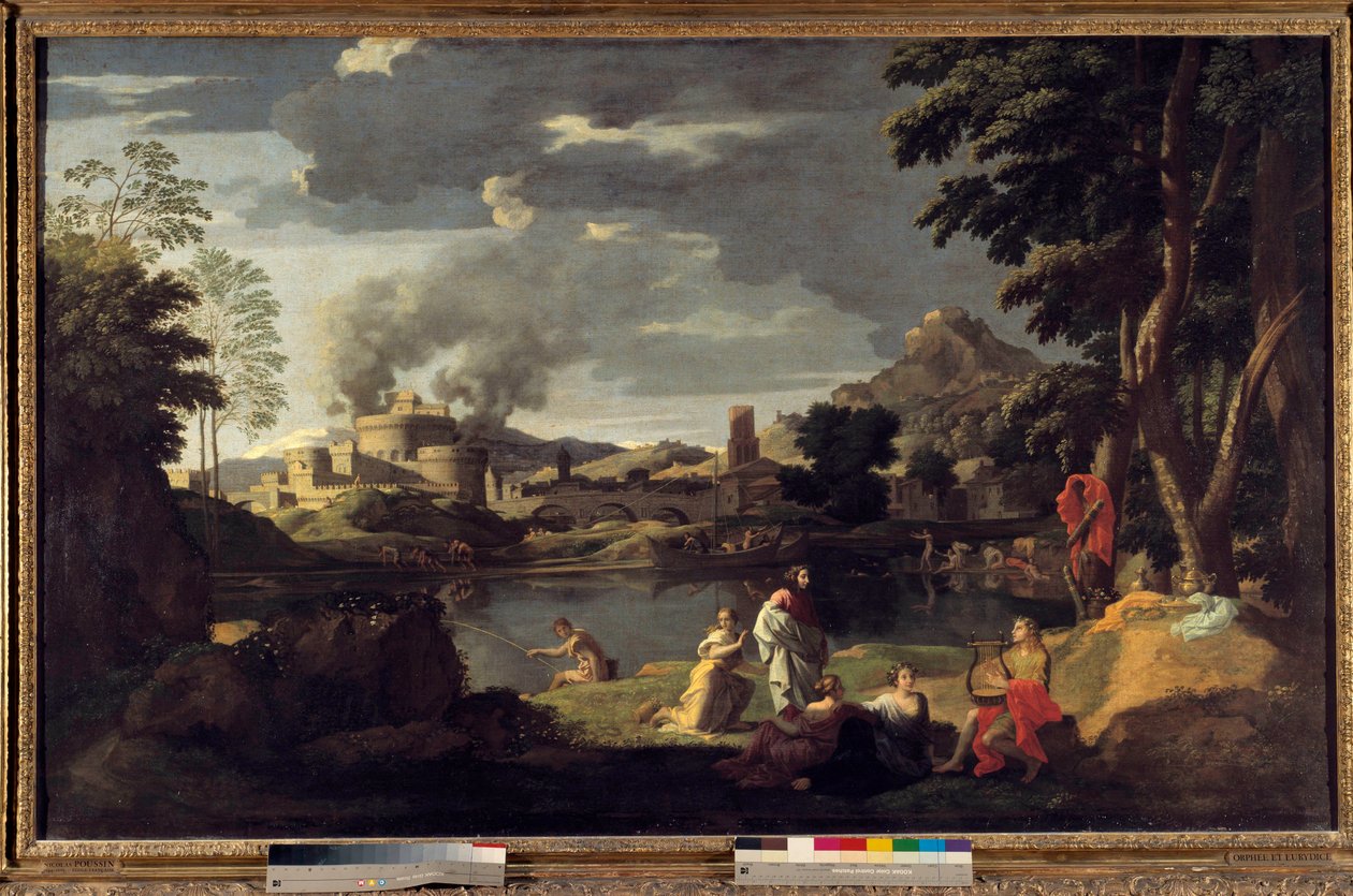 Orfeus og Eurydike Maleri av Nicolas Poussin av Nicolas Poussin