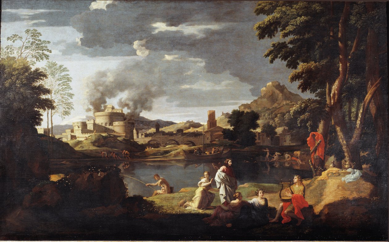 Orphee og Eurydice-maleri av Nicolas Poussin av Nicolas Poussin