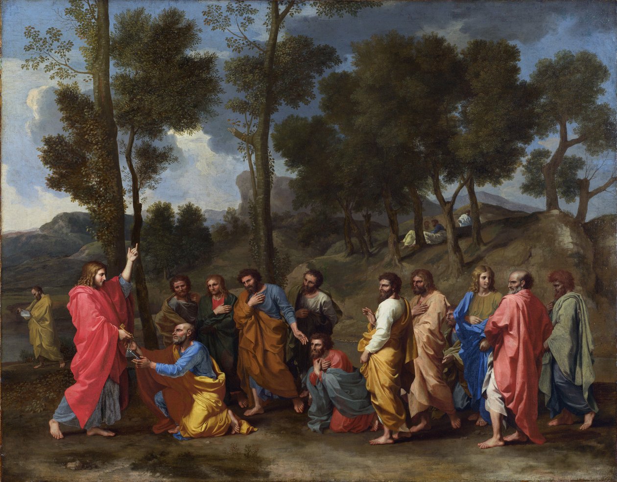 Poussin, Nicolas (1594-1665) Syv sakramenter: Ordinasjon Olje på lerret barokk ca 1637-1640 Frankrike nasjonalgalleri, London 95,2x120,6 maleri av Nicolas Poussin
