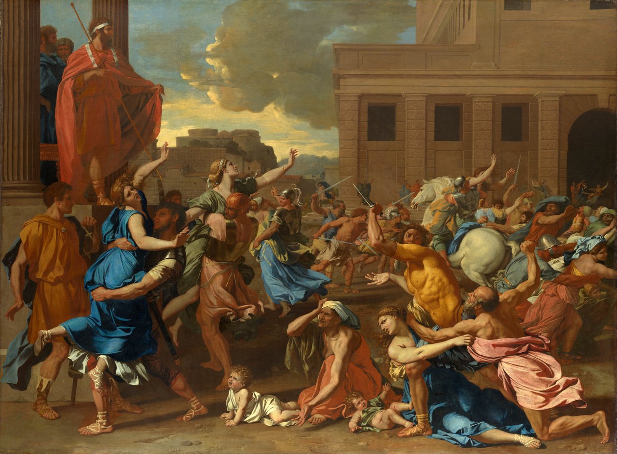 Ran av Sabinskvinnene av Nicolas Poussin