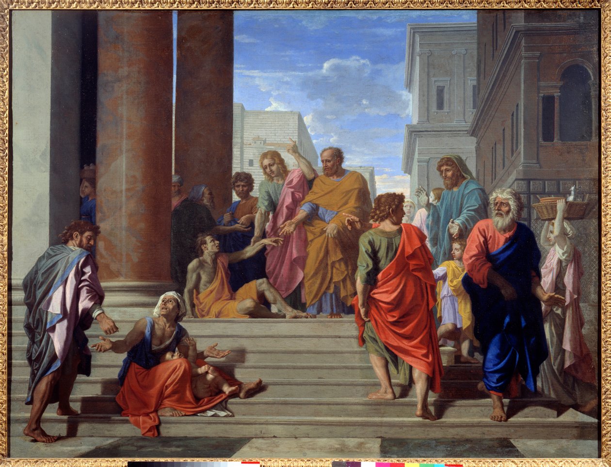 Saint Peter og Saint John fører den lamme av Nicolas Poussin