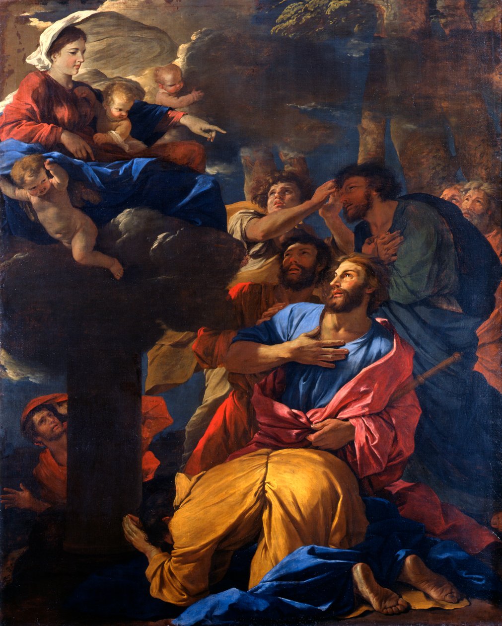 Jomfruens åpenbaring til den hellige Jakob den store, c1629-1630 av Nicolas Poussin