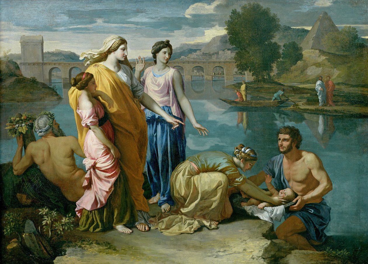 Funnet av Moses av Nicolas Poussin