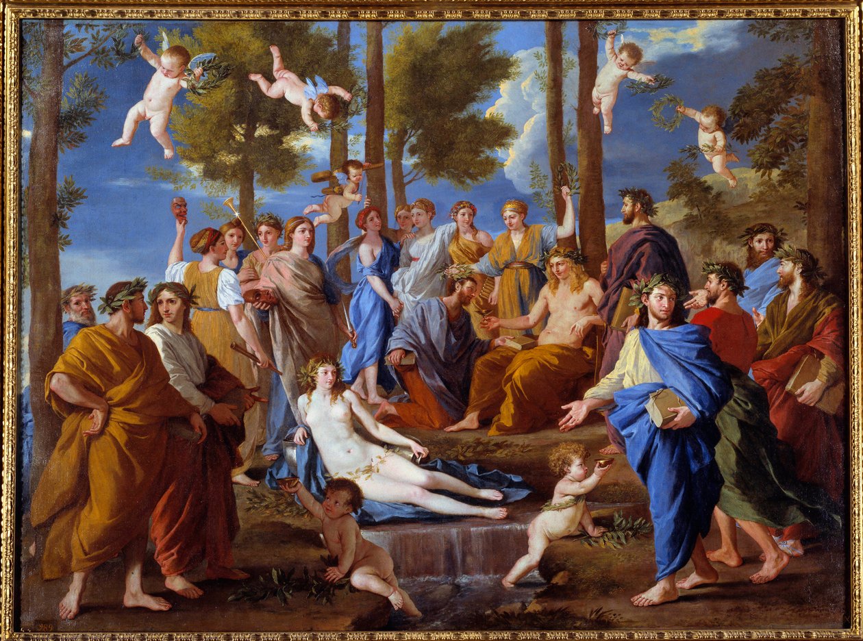 Parnass. Musene Calliope av Nicolas Poussin
