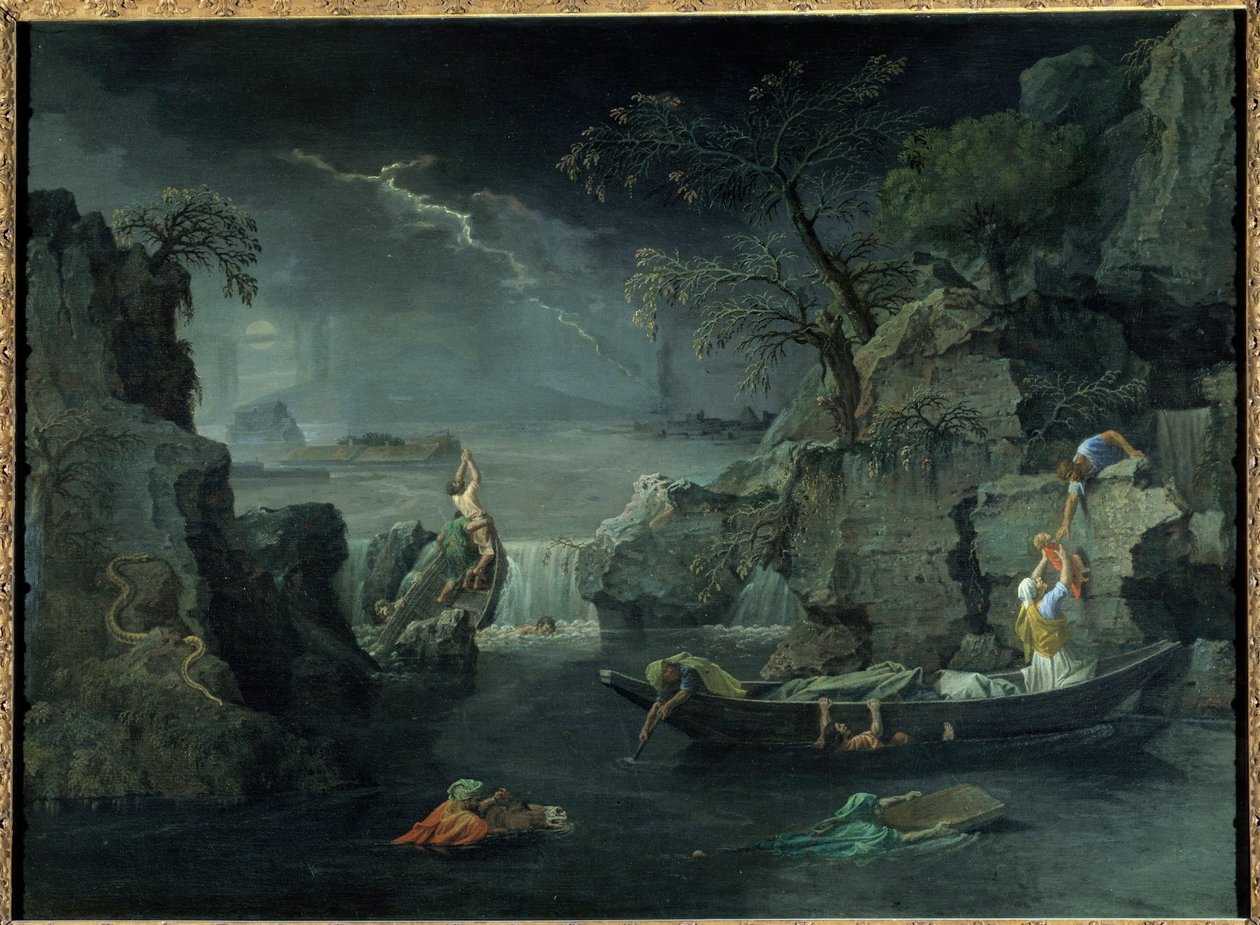 Vinter eller syndflod. Maleri av Nicolas Poussin (1594-1665), rundt 1660-1664. Olje på lerret. Mål: 1,18 x 1,60m. av Nicolas Poussin