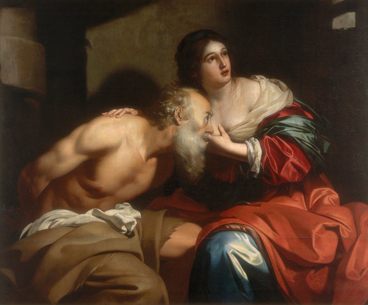 Romersk veldedighet, verk av Nicolas Regnier, bevart på Galleria Estense i Modena av Nicolas Regnier