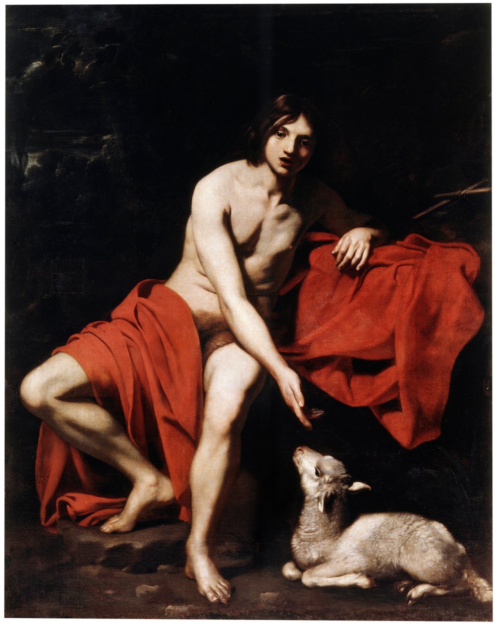 Døperen Johannes i villmarken, c1615-c1620 av Nicolas Regnier