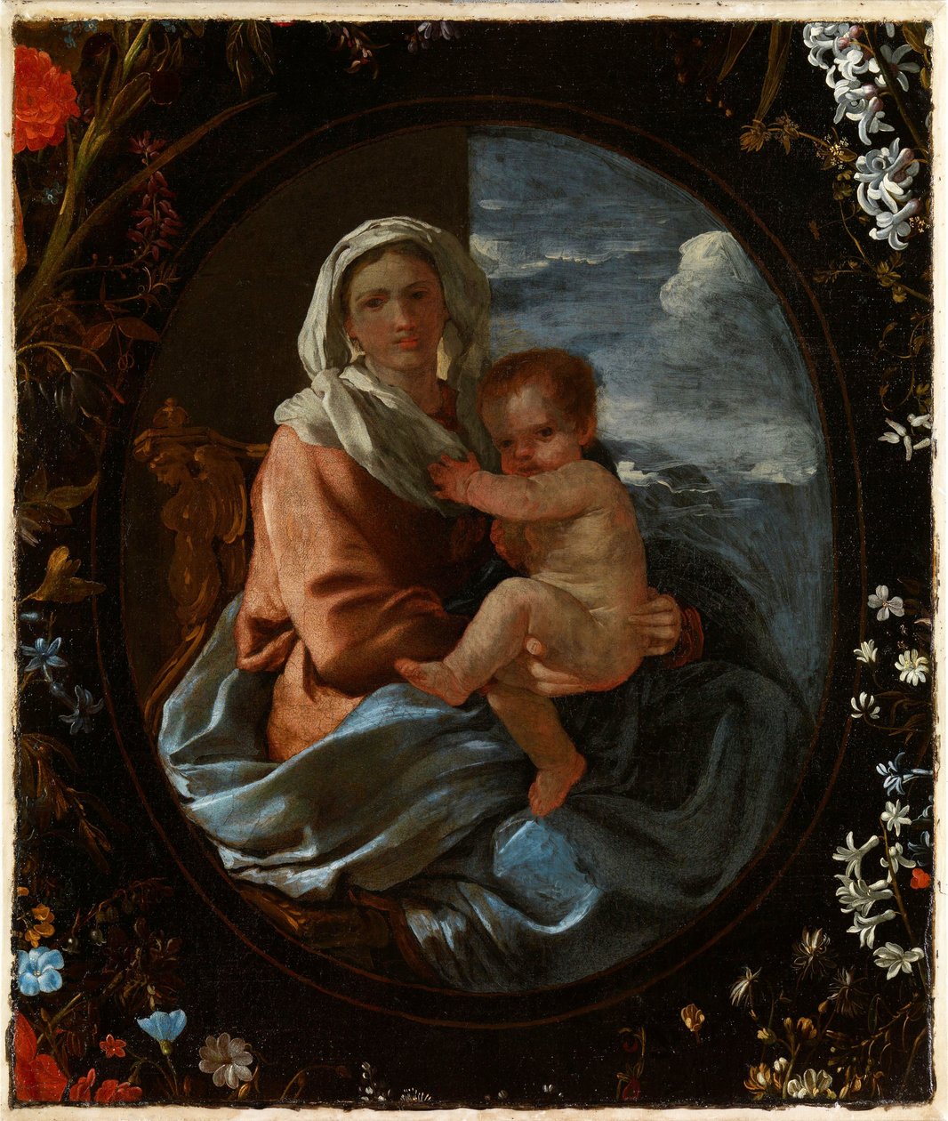  av Nicolas & Seghers Daniel (1590–1661) Poussin