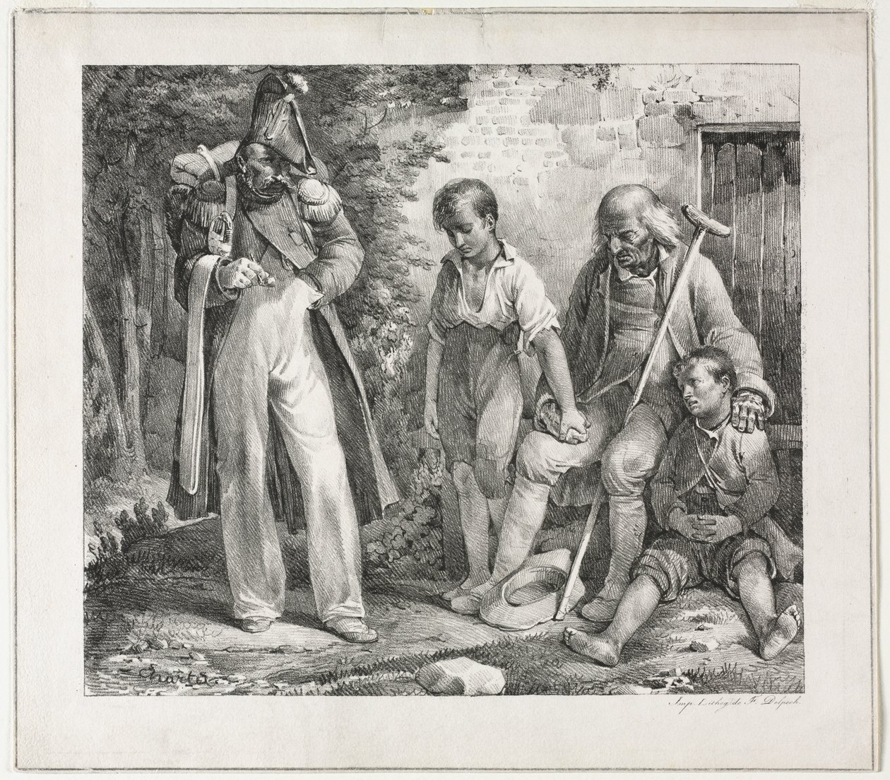 Ber om almisser av Nicolas Toussaint Charlet