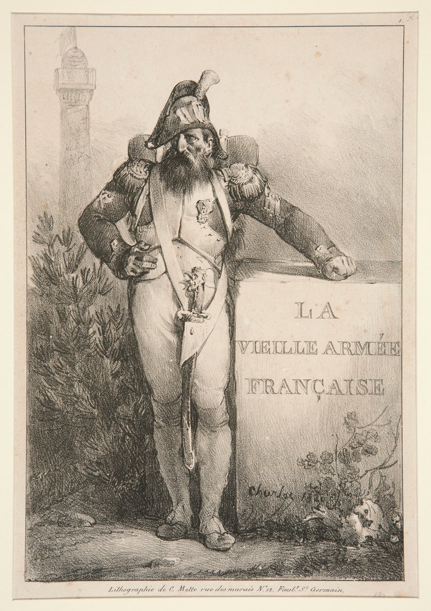 Frontispice for serien La Vieille Armee Francaise av Nicolas Toussaint Charlet