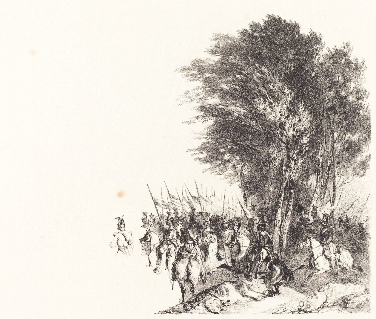 Lancers på mars av Nicolas Toussaint Charlet