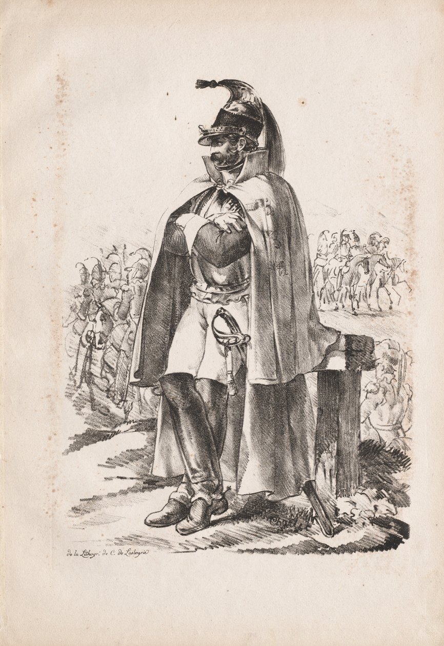 Militære kostymer: Cavalry Man, 1814-1818. av Nicolas Toussaint Charlet