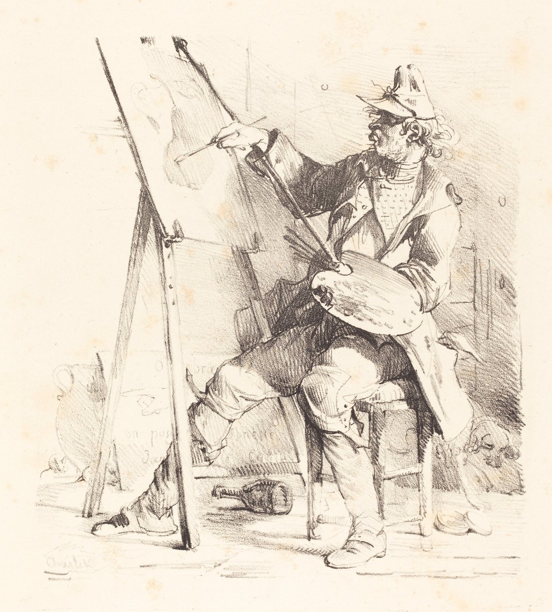 Skiltmaleren av Nicolas Toussaint Charlet