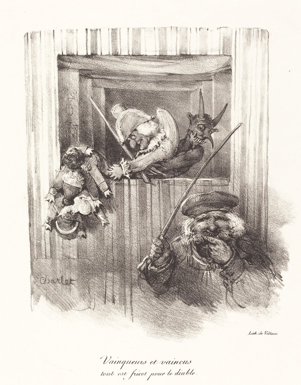 Vinnere og tapere, all mat for djevelen (The Vanquishers and the Vanquished, All Food for the Devil) av Nicolas Toussaint Charlet