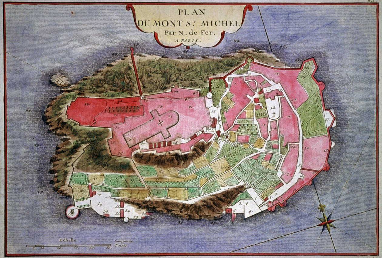 Mont Saint Michel av Nicolas de Fer