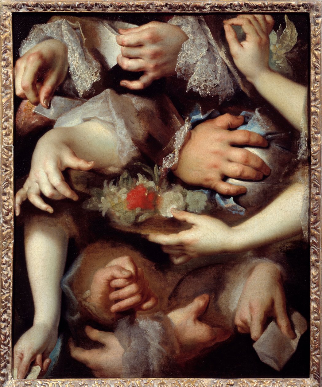 Håndstudier. Maleri av Nicolas De Largilliere (1656-1746) av Nicolas de Largillière
