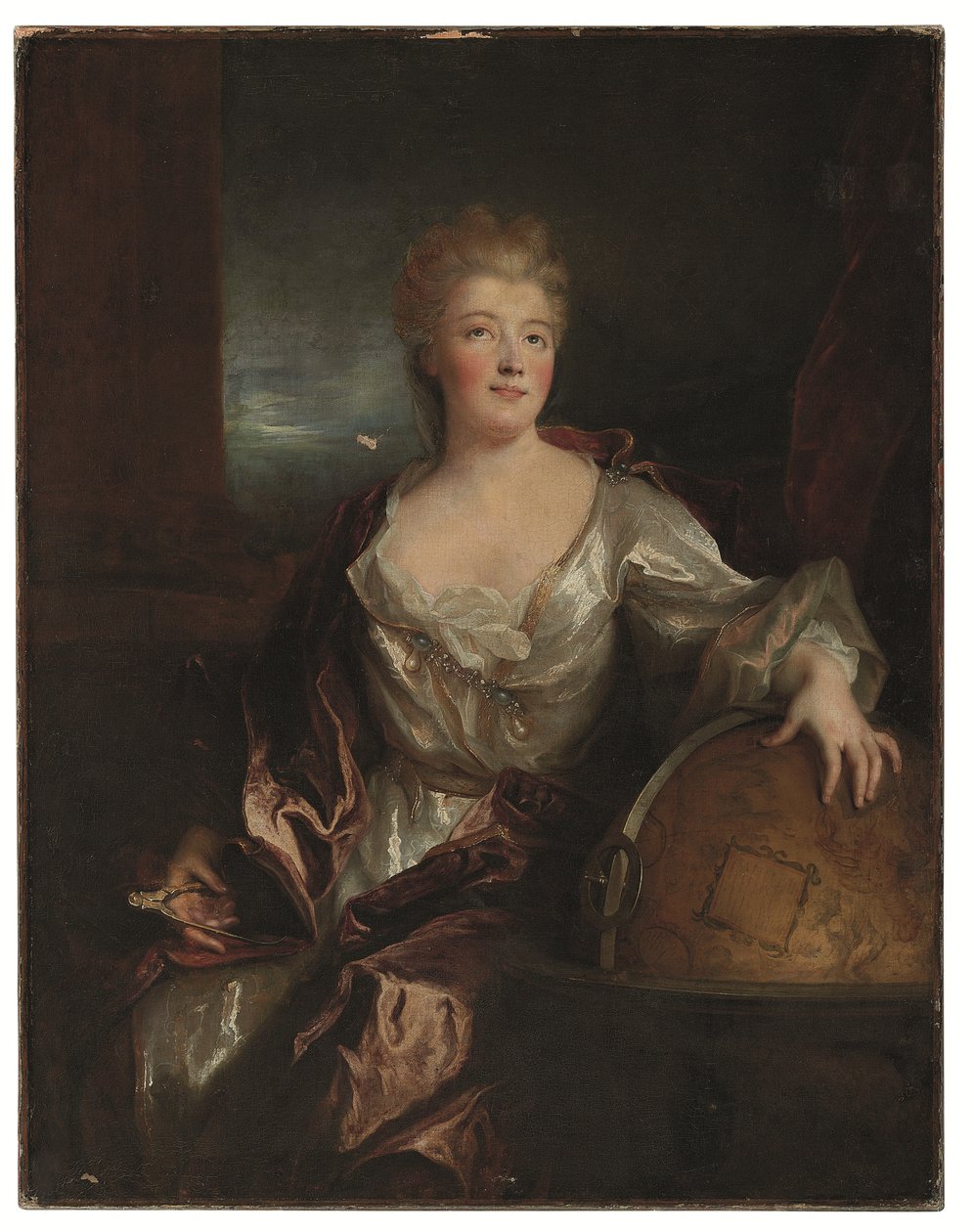 Portrett av Gabrielle-Émilie le Tonnelier de Breteuil, Marquise du Châtelet (olje på lerret) av Nicolas de Largillière