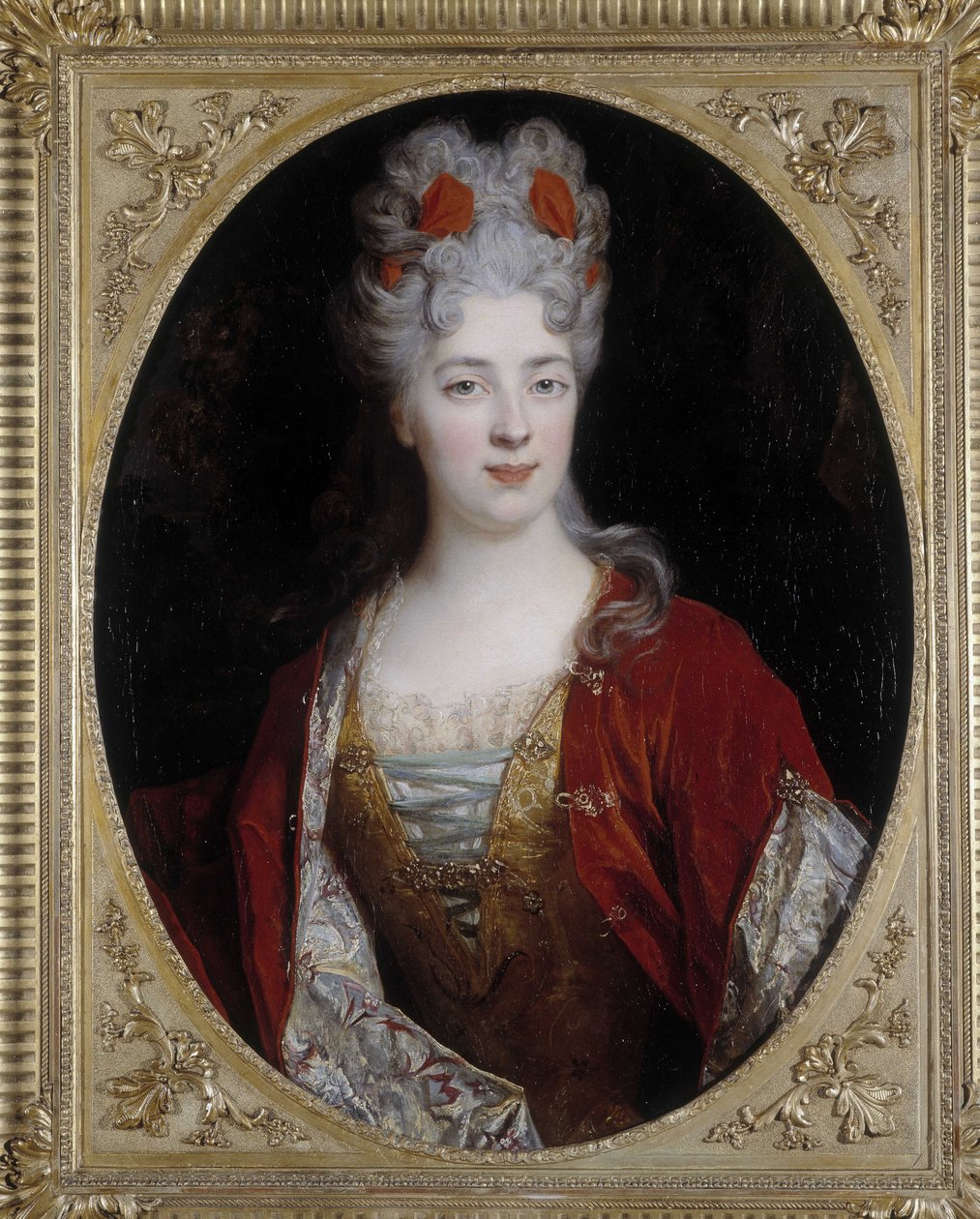 Portrett av en kvinne. Maleri av Nicolas de Largilliere (1656-1746) (olje på lerret) av Nicolas de Largillière