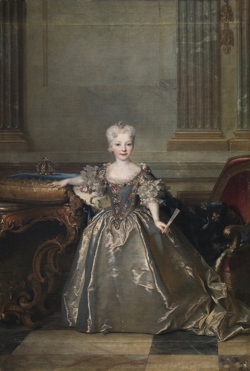 Infanta Mariana Victoria av Spania, 1724 av Nicolas de Largillière