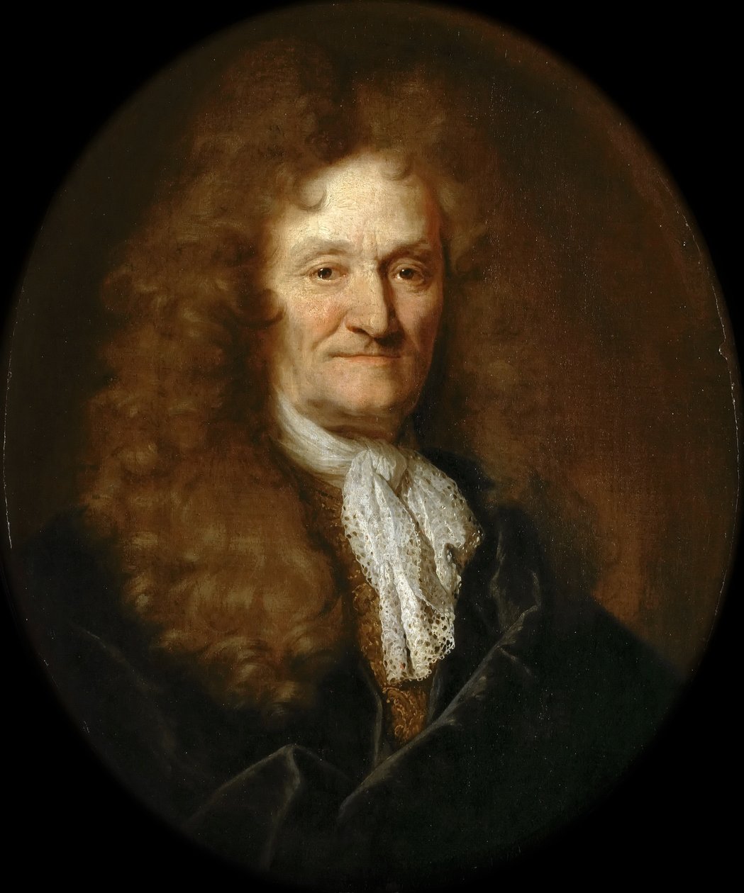Portrett av Jean de La Fontaine 1621-1695 av Nicolas de Largillière