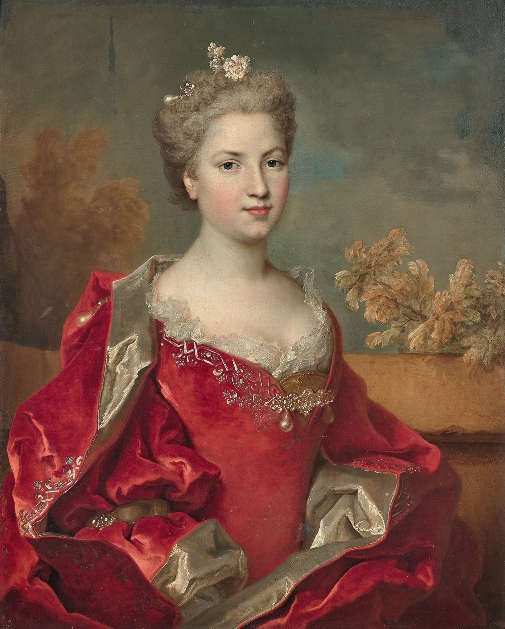 Portrett av Louise de Rohan, hertuginne av Montbazon 1704-1780, 1725-1730. av Nicolas de Largillière