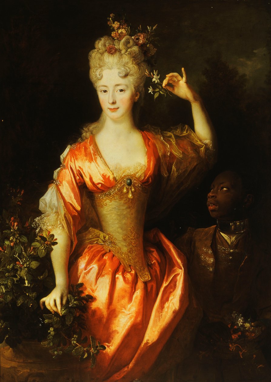 Portrett av Marie-Marguerite-Elizabeth d"Algere av Nicolas de Largillière