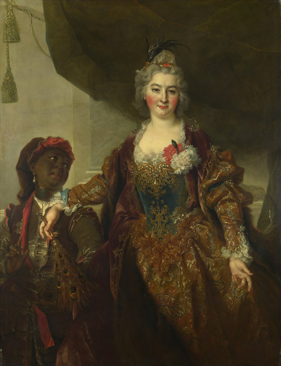 Portrett av prinsesse Rákóczi 1649-1722, ca 1720 av Nicolas de Largillière