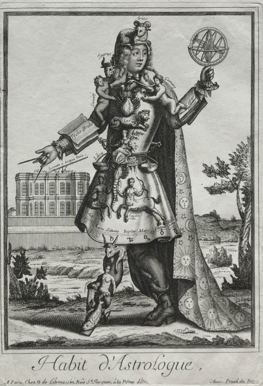 Fantasifulle kostymer: Astrologens kostyme, ca. 1690. av Nicolas de Larmessin II
