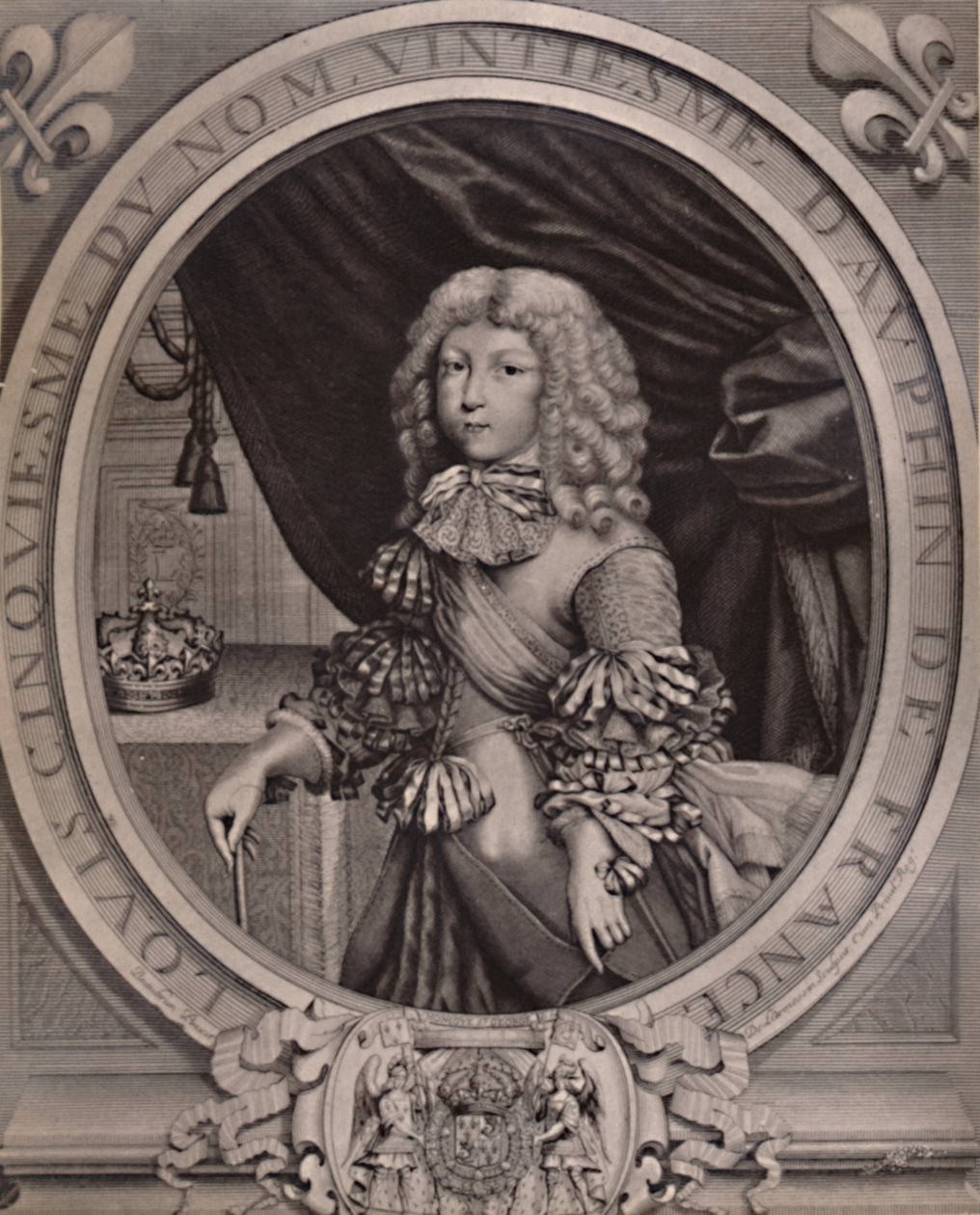 Louis av Frankrike, Grand Dauphin, som barn fra 1600-tallet 1894 av Nicolas de Larmessin II