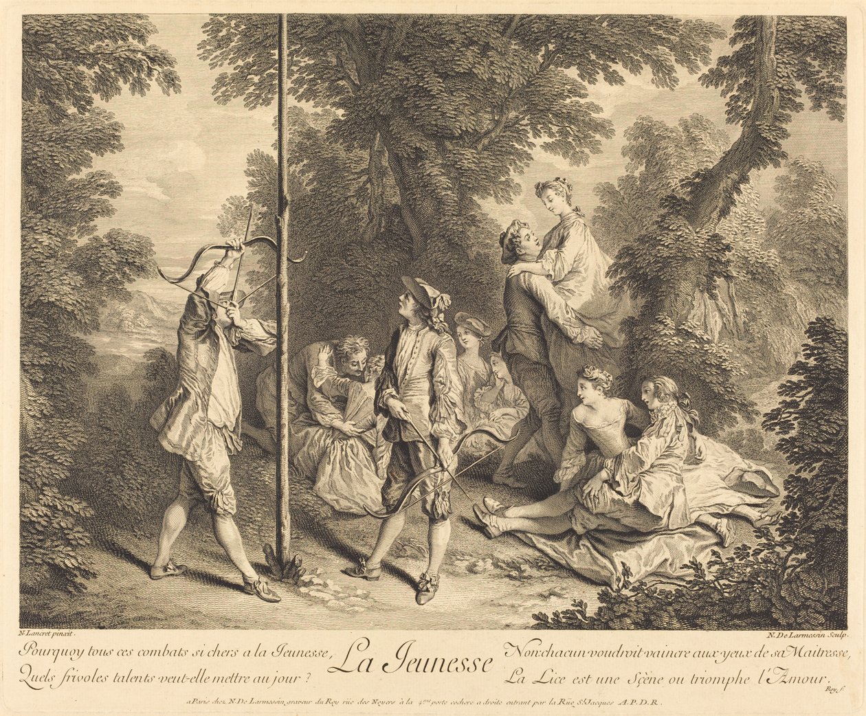 Ungdom av Nicolas de Larmessin IV after Nicolas Lancret