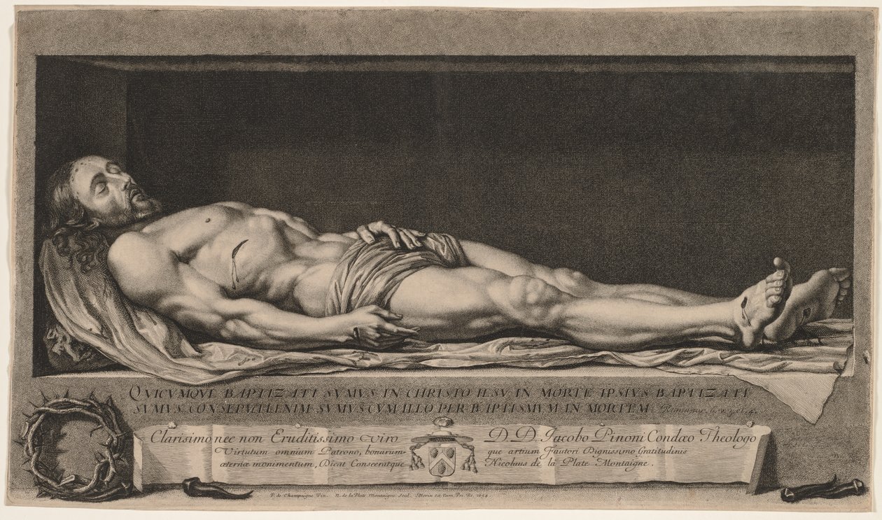 Kristi legeme i graven, 1654. av Nicolas de Platte Montagne