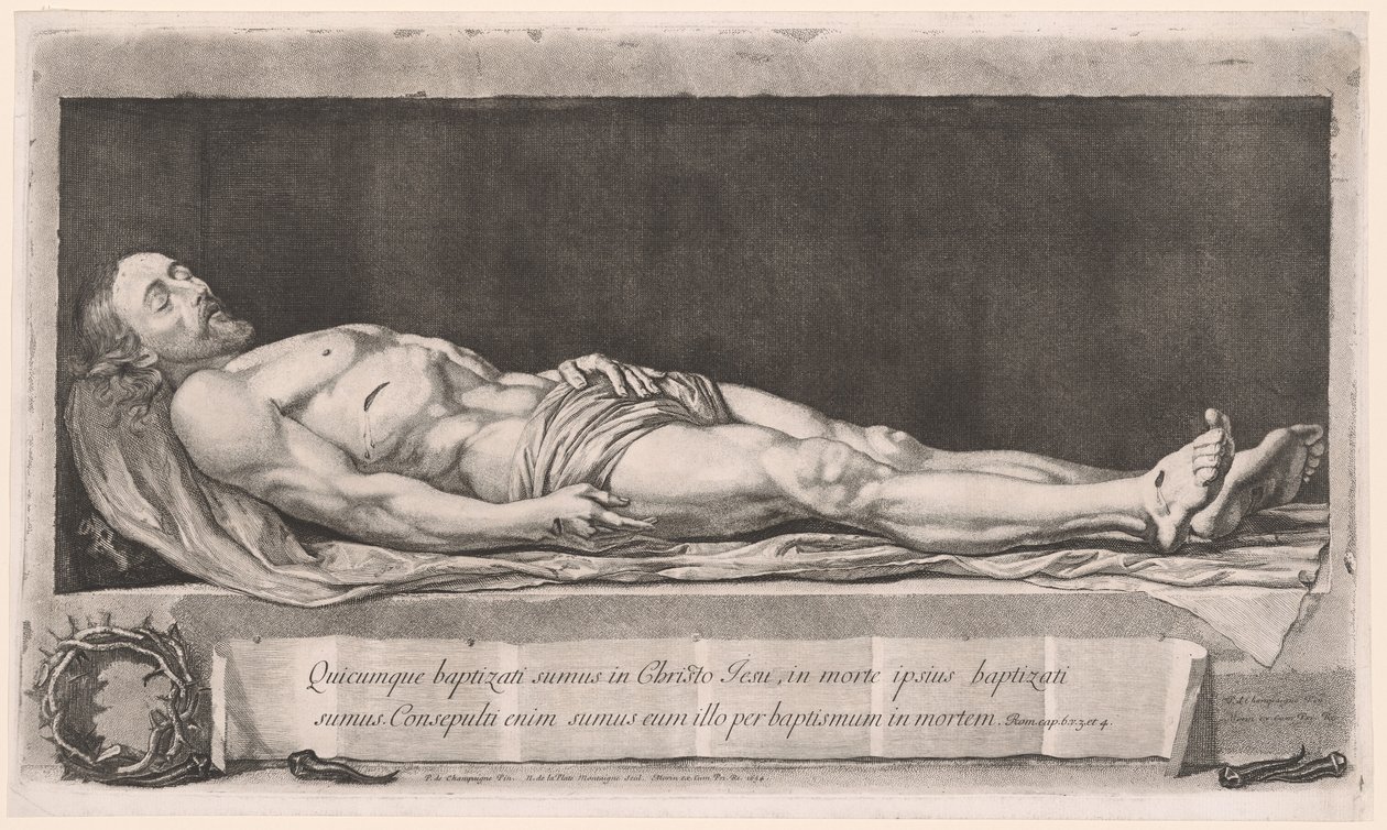 Den døde Kristus som ligger i graven av Nicolas de Plattemontagne