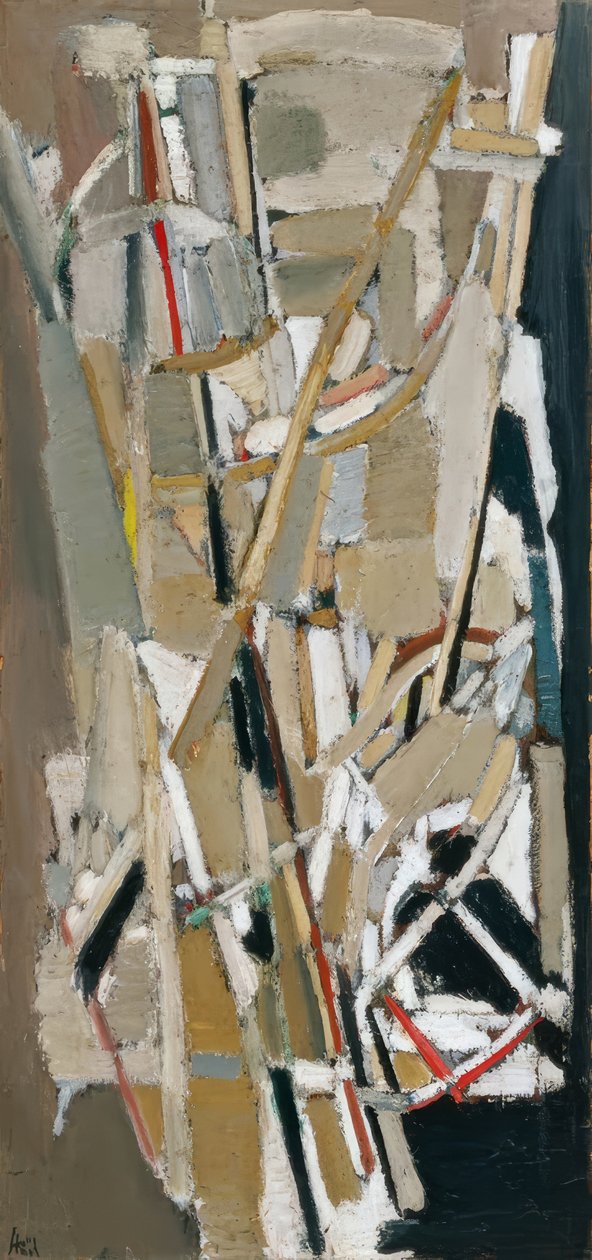 Grå komposisjon av Nicolas de Staël