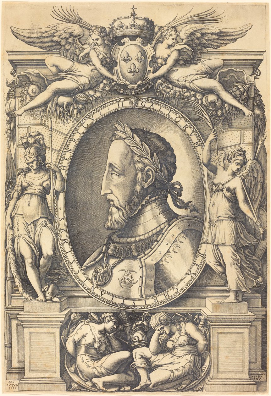 Henri II, konge av Frankrike av Nicolaus Beatrizet