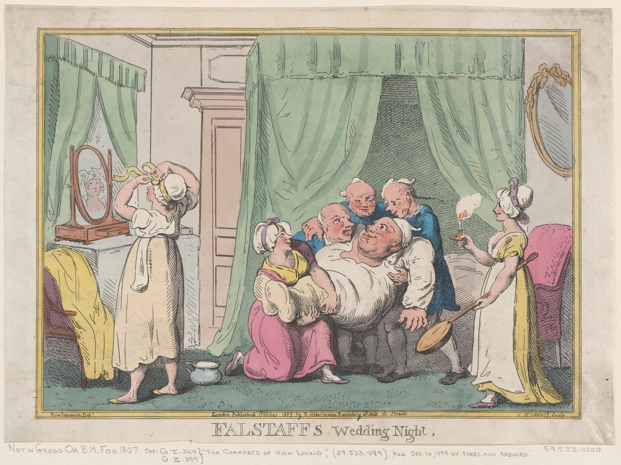 Falstaffs bryllupsnatt, oktober 1807., oktober 1807. av Nicolaus Heideloff