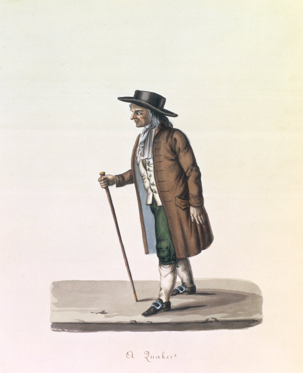 A Quaker, ca. 1840 (for par se 90128) av Nicolino Calyo