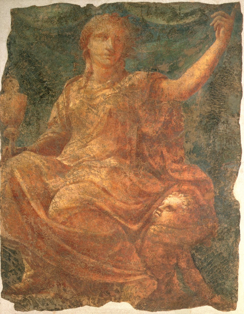 Allegorisk figur av en dyd av Nicolo dell and Fontana, Alberto Abate