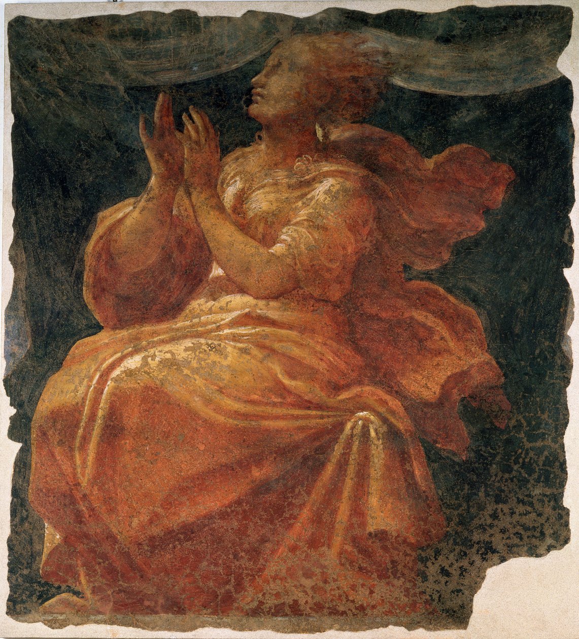 Allegorisk figur av en dyd av Nicolo dell and Fontana, Alberto Abate