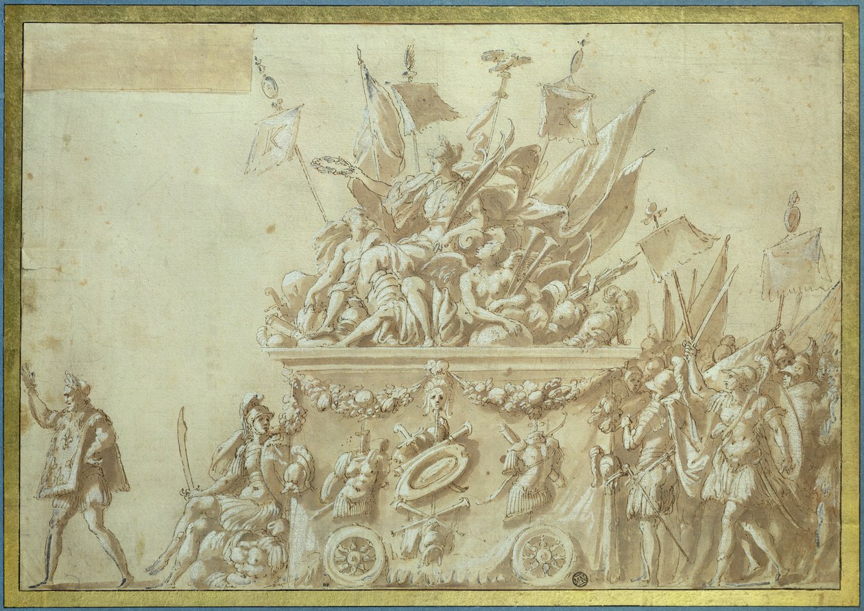 Triumferende inntreden av Charles IX (1550-74) av Nicolo dell Abate